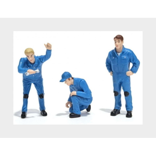 1:32 SCHUCO Figures Set 3X Mechanics Fortschritt Blue 32U00022