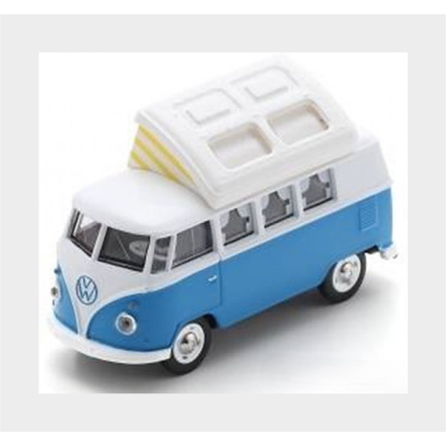 1:64 SCHUCO Volkswagen T1 Minibus Camper 1966 Light Blue White 64U00011