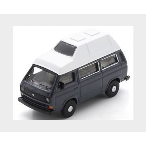 1:64 SCHUCO Volkswagen T3 Minibus Camper 1983 Grey White 64U00017