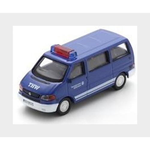 1:87 SCHUCO Volkswagen T4 Minibus Thw Police 2000 Blue 87U00031