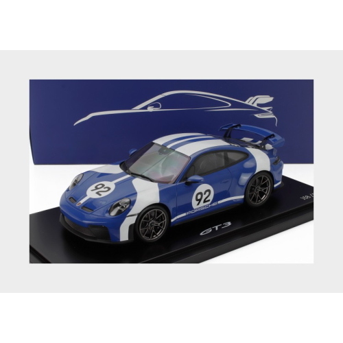 1:18 SPARK Porsche 911 992-2 Gt3 #92 Coupe Velocity Design 2025 Con Vetrina With Showcase Blue White WAP02154426GT3