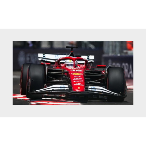 1:18 LOOKSMART Ferrari F1 Sf-25 Team Scuderia Ferrari Hp #16 2Nd Monaco Gp 75Th Shell Livery 2025 Charles Leclerc Con Vetrina With Showcase Red Black White LS18F1075