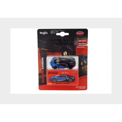 1:64 MAISTO Bugatti Chiron 2016 Blue Black MI15701BL