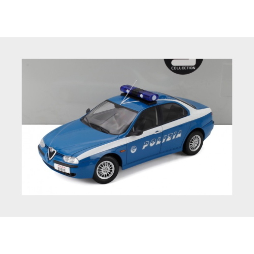 1:18 TRIPLE9 Alfa Romeo 156 Polizia 1998 Light Blue White T9-1800515
