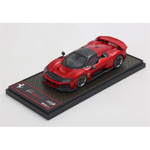 1:43 BBR Ferrari F80 Optional Carbonio Rosso Supercar- Cerchi Bicolor Carbonio E Silver BBRC305H