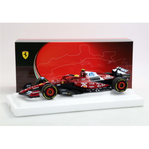 1:18 BBR Ferrari Sf25 F1 Monaco Livery For 75 Years With Shell Hamilton Polyfoam P18267C44