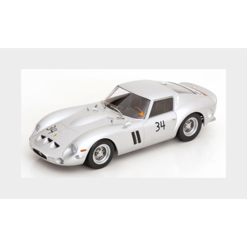 1:18 KK SCALE Ferrari 250 Gto 3.0L V12 Coupe #34 Dmv Avus 1963 Hermann Cordes Silver KKDC180739