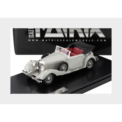 1:43 MATRIX Mercedes Benz 500K Cabriolet C (W29) Open 1934 Light Grey MX41302-313