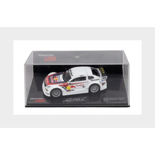 1:43 EDICOLA Citroen Mitjet #22 2L Series Supertourisme Pau 2013 Sebastien Loeb Con Vetrina With Showcase White SEBLOCOLL014
