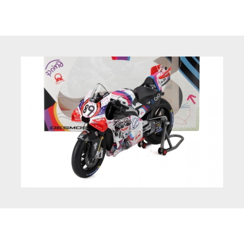 1:12 KILOWORKS Ducati Desmosedici Gp24 Team Pramac Racing #89 World Champion Motogp Barcelona Catalunya Spain Gp 2024 Jorge Martin Light Blue Red KLW0015-05
