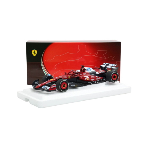 1:18 BBR Ferrari Sf-25 Charles Leclerc 2Nd Place Monaco Gp 2025 With Driver Figurine BBR252016