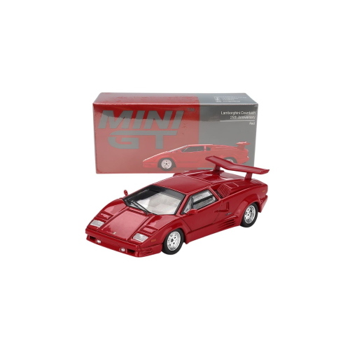 1:64 MINI GT Lamborghini Countach 25Th Anniversary Red 1988 MGT01192-L