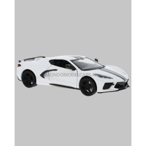 1:24 MOTORMAX Chevrolet Corvette C8 Coupe 2020 White MTM79360W
