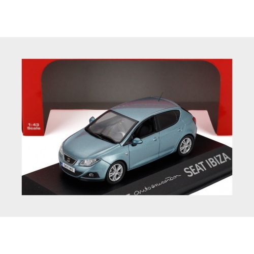 1:43 EDICOLA Seat New Ibiza 5-Door 2008 Light Blue Met SEATCOLL008