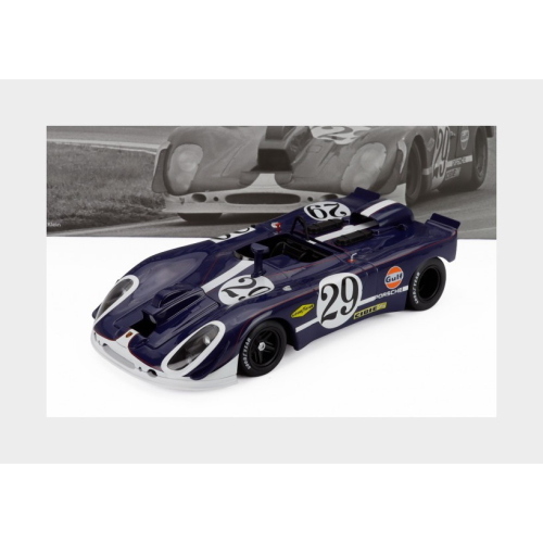 1:18 WERK83 Porsche 908/2 3.0L Team Solar Production #29 24H Le Mans 1970 Herbert Linge Jonathan Williams Blue W18063002
