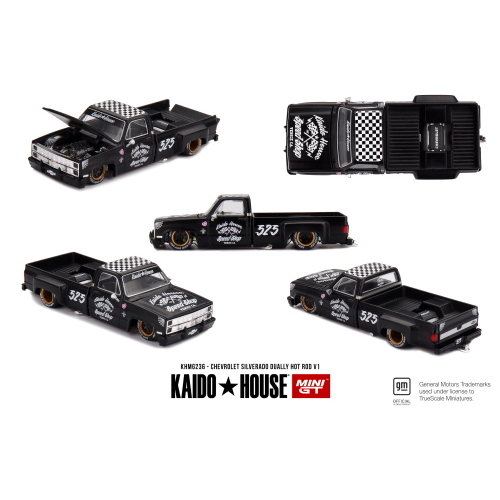 1:64 MINI GT Chevrolet Silverado Dually Hot Rod V1 KHMG236