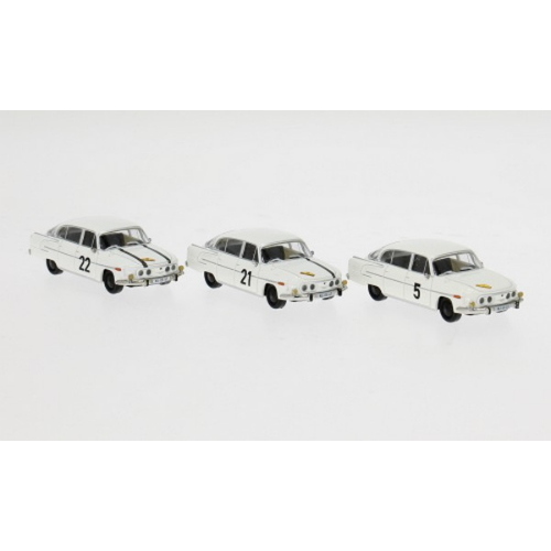 1:87 BREKINA PLAST Tatra 603-2 Set 1963 Marathon De La Route 1965 BRE27333
