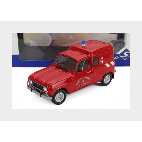1:18 SOLIDO Renault R4L F4 Van Sapeurs Pompiers 1976 Red SL1802210
